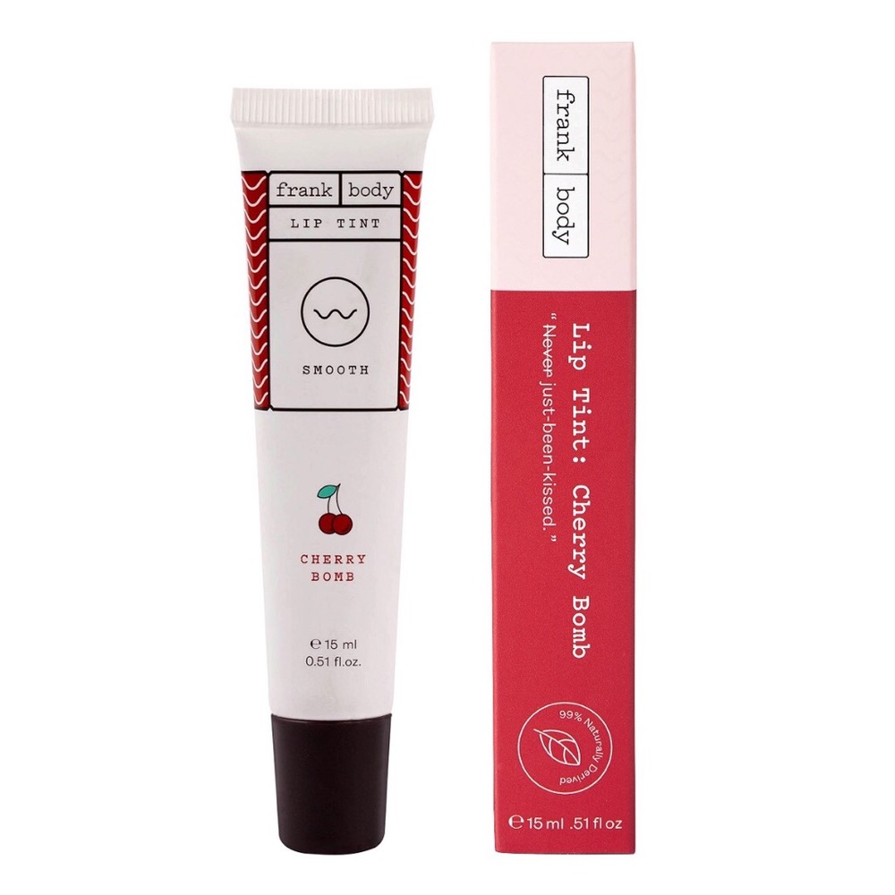 frank body Cherry Bomb Lip Tint NEW Full-Size Red